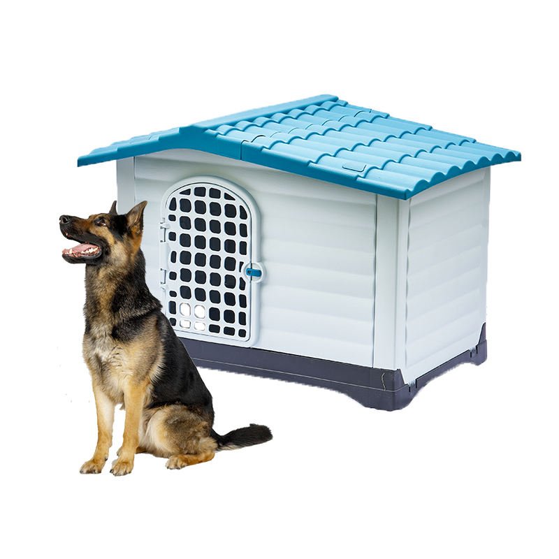 plastic dog house with door