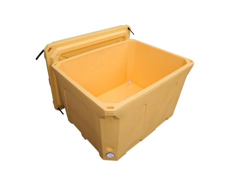 Yellow Insulated Bulk Container with Lids