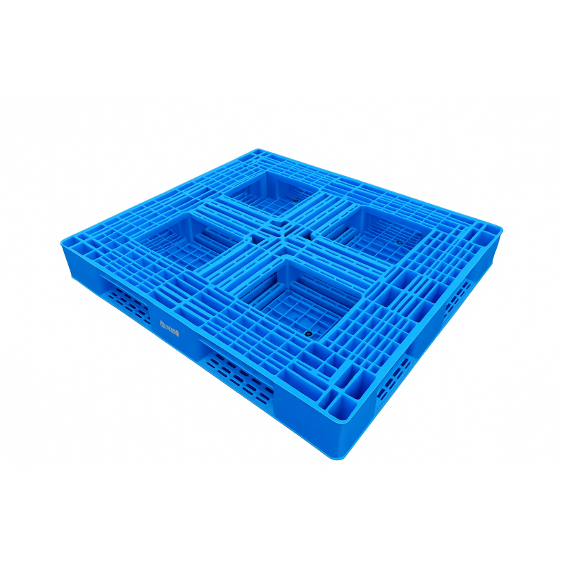 blue heavy duty plastic pallet