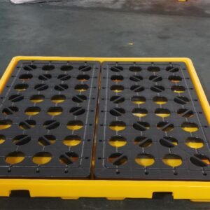 Spill Pallet for 4 barrels, Drums Secondary Containment Tray HDPE