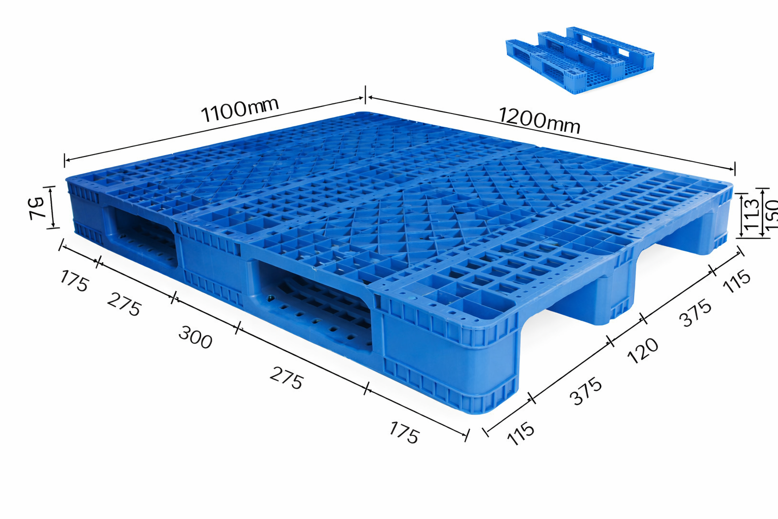 1200×1100mm Plastic Pallet