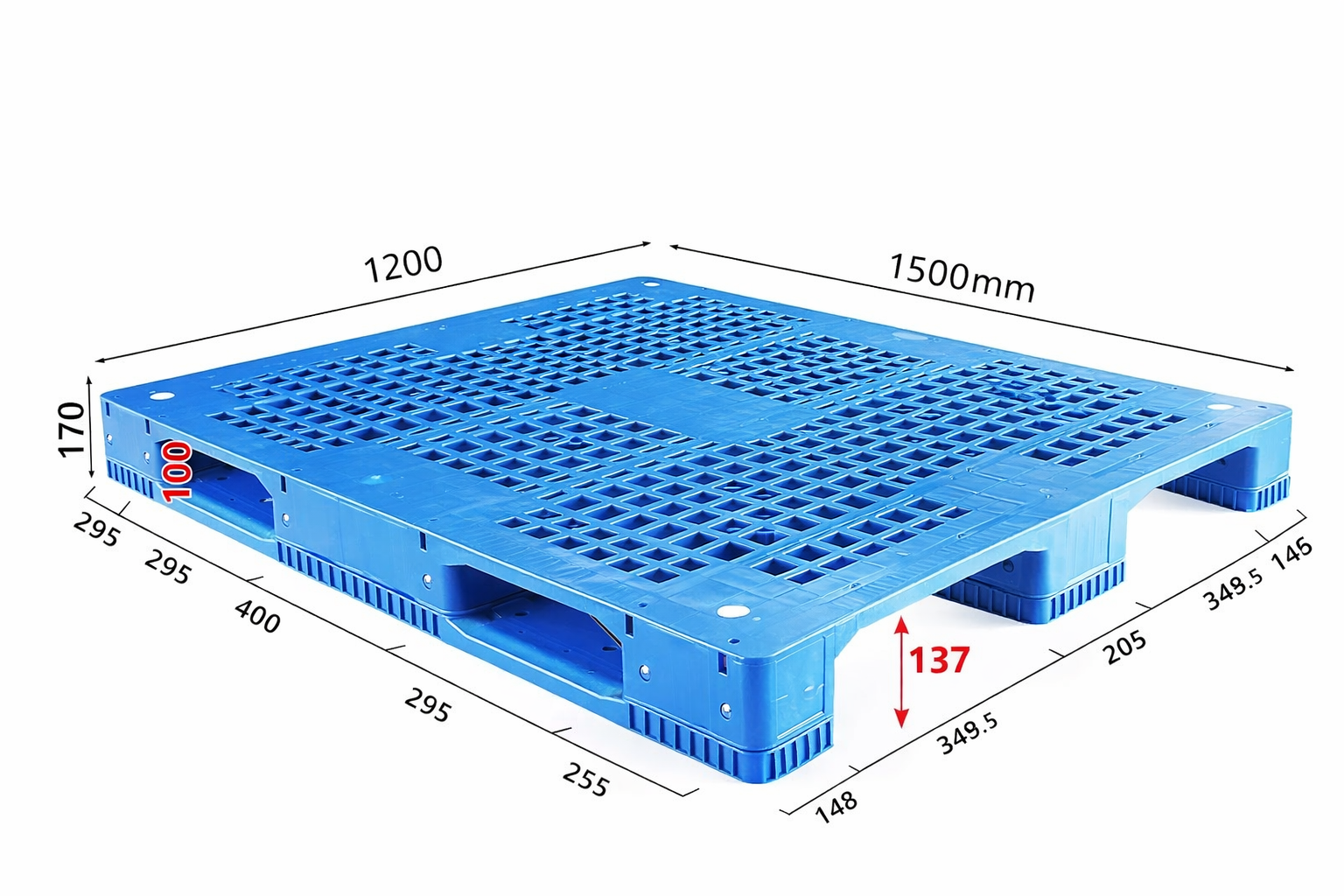 1500×1200mm Furniture Plastic Pallet