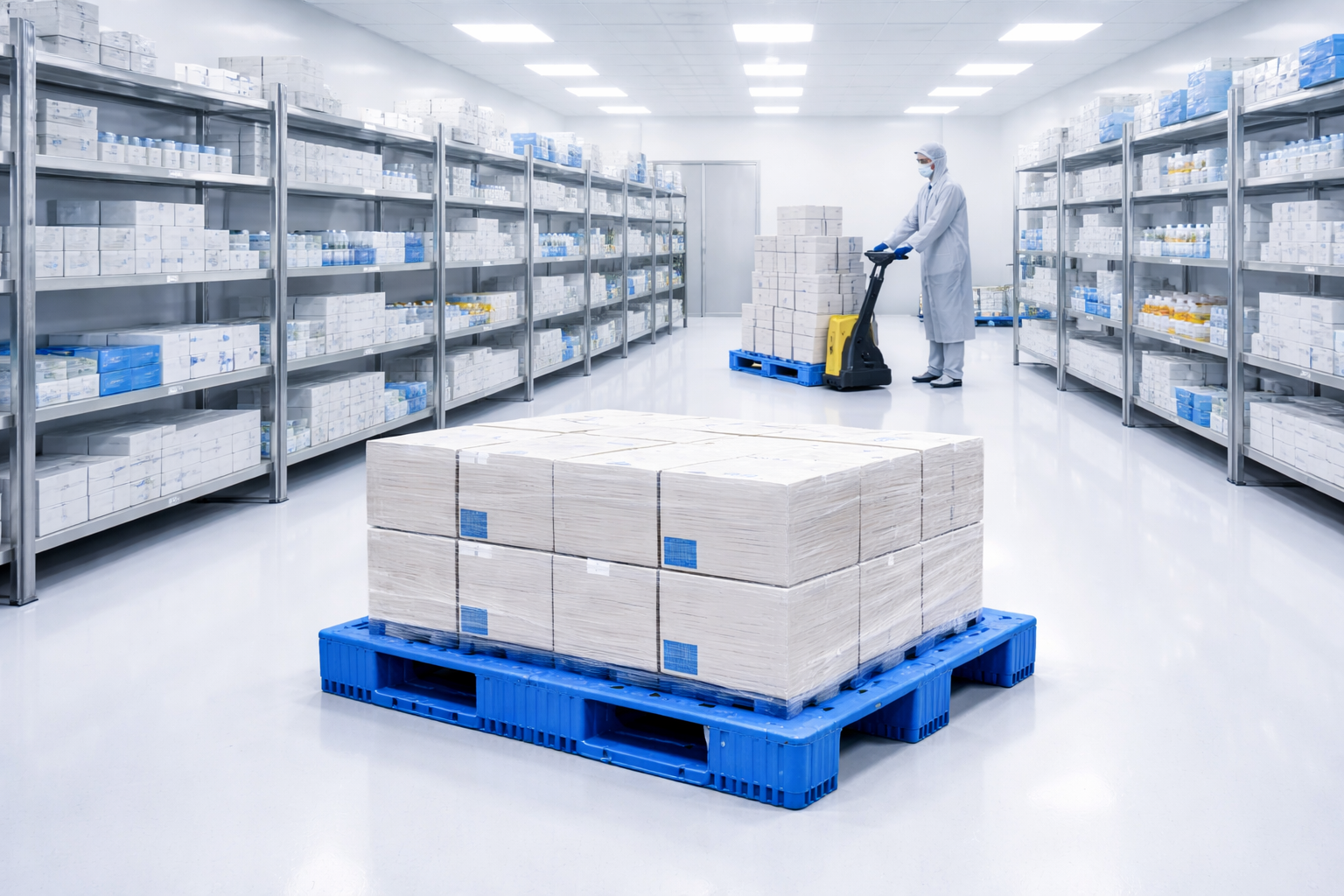 pharmaceutical plastic pallets for pharmaceutical warehouse