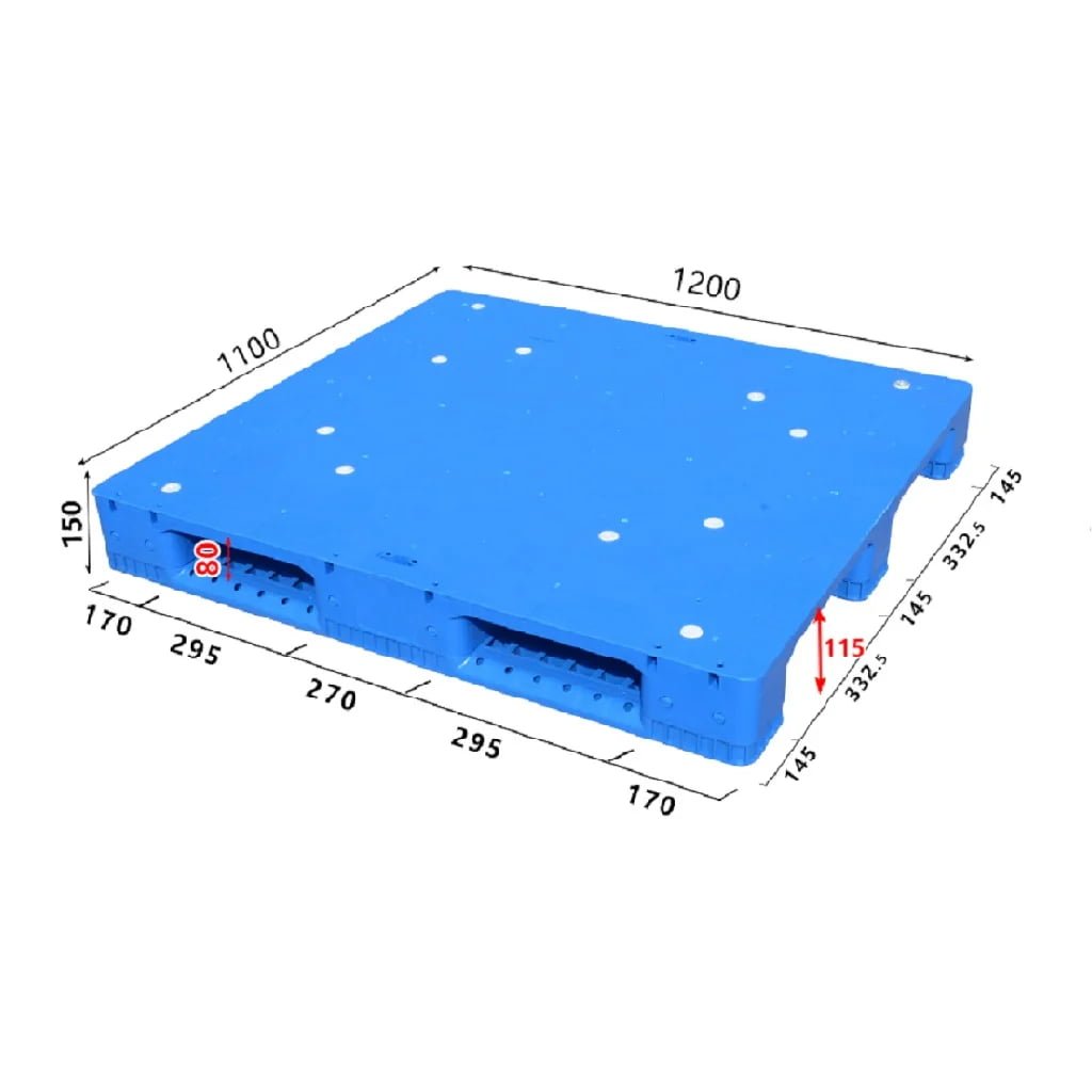 1200 x 1100 Food-Grade Hygienic Plastic Pallet