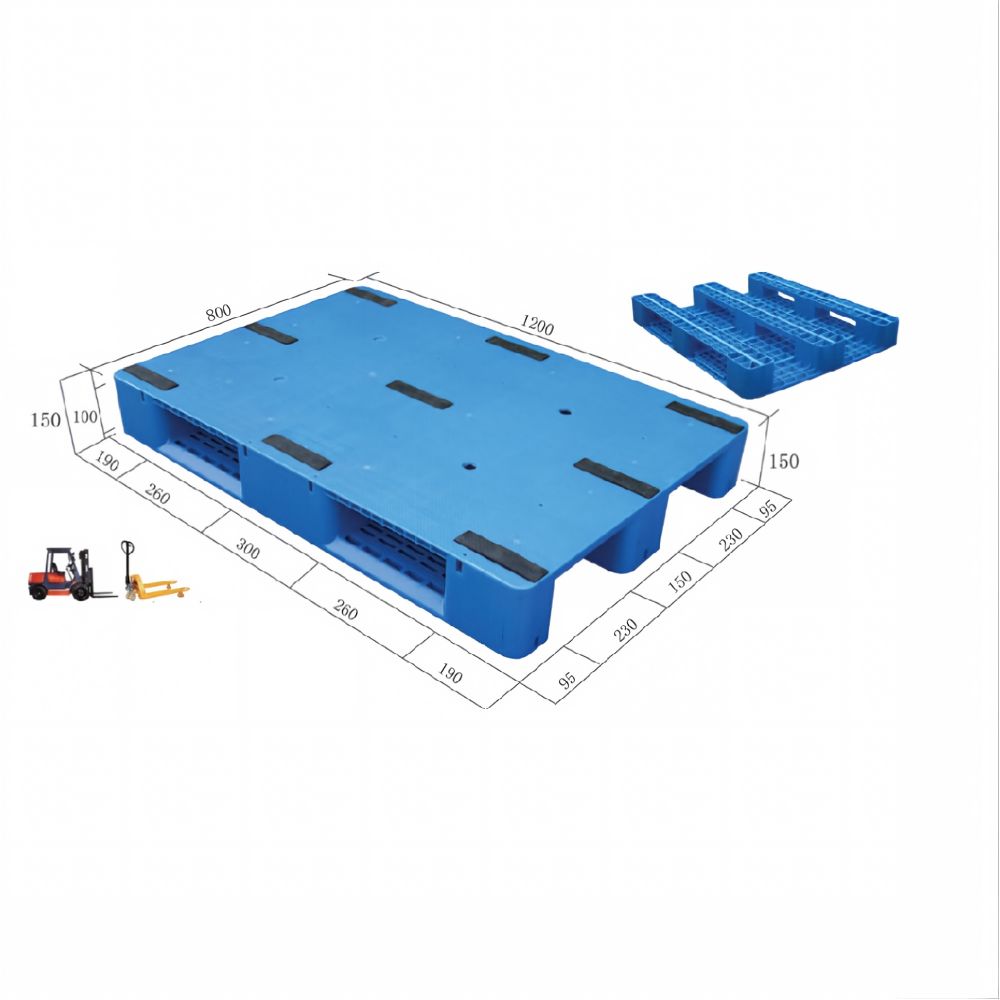 1200 × 800 Pharma Rackable Plastic Pallet