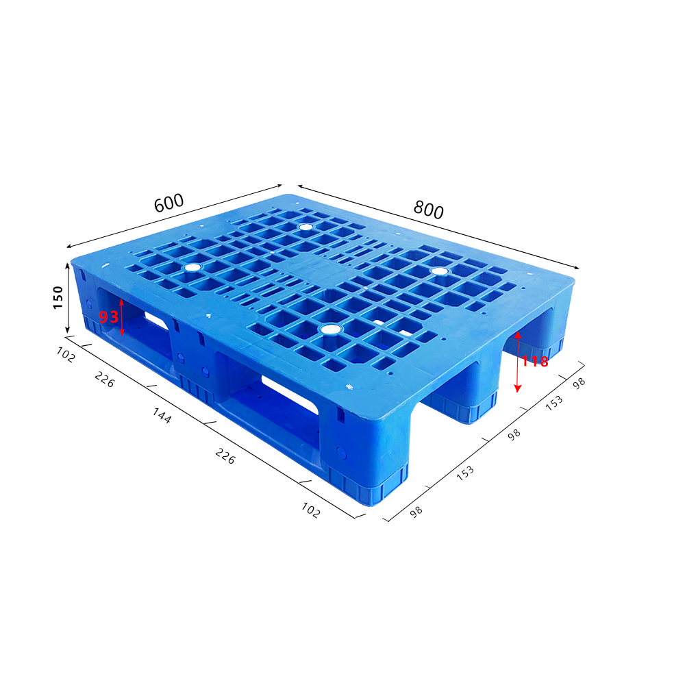 800 × 600 Half Euro Retail Display Plastic Pallet