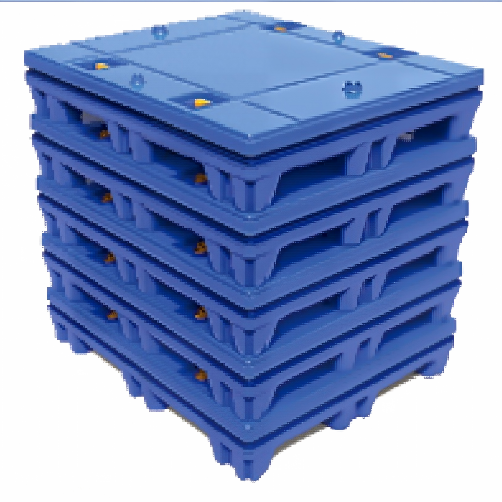 Complete sleeve pack container set with 1 to 5 return ratio