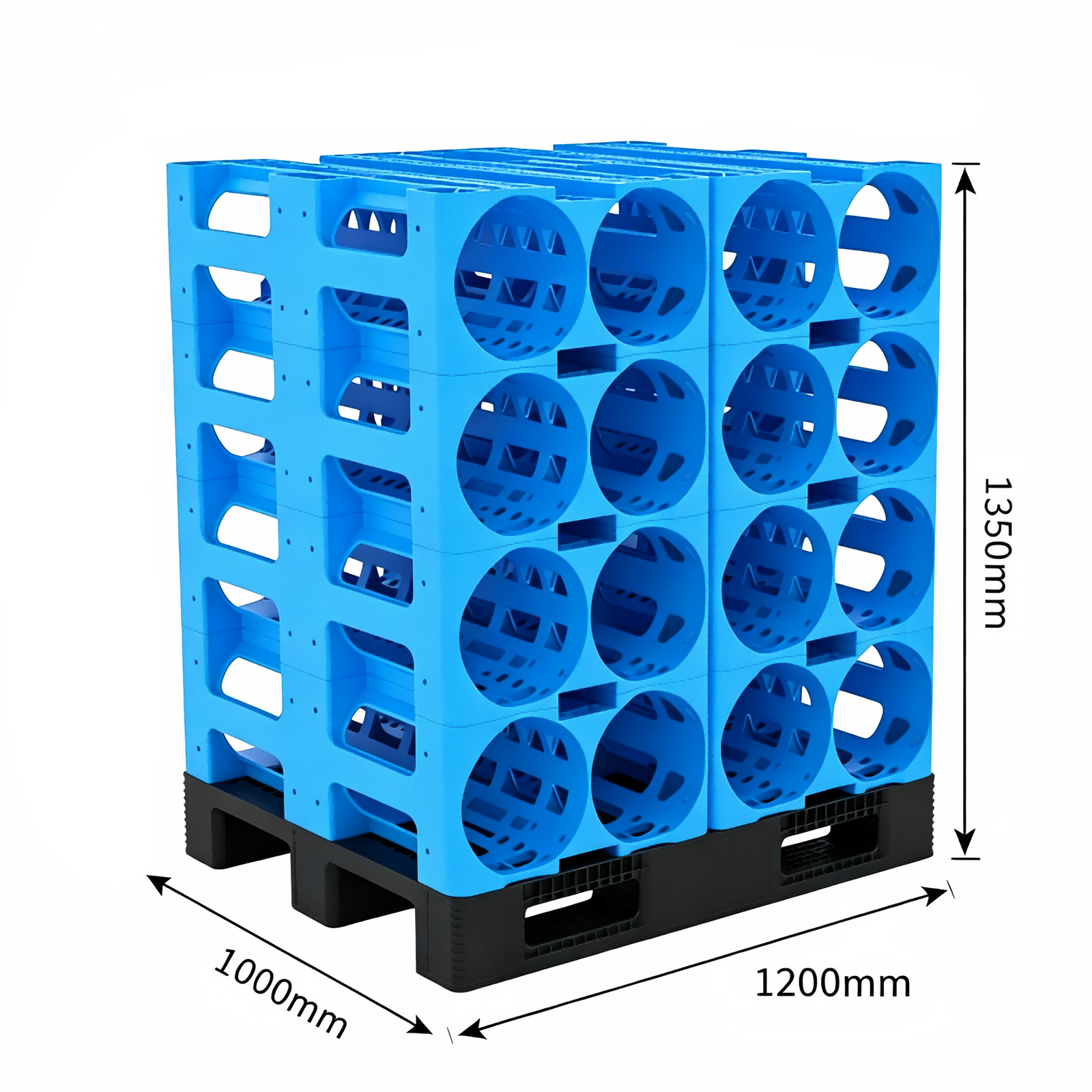 Euro Plastic Pallet 4 Layers Water Rack