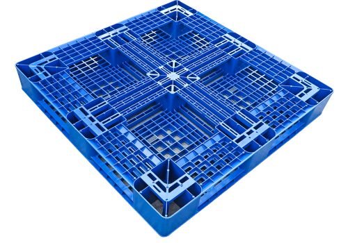 Single face racking plastic pallet