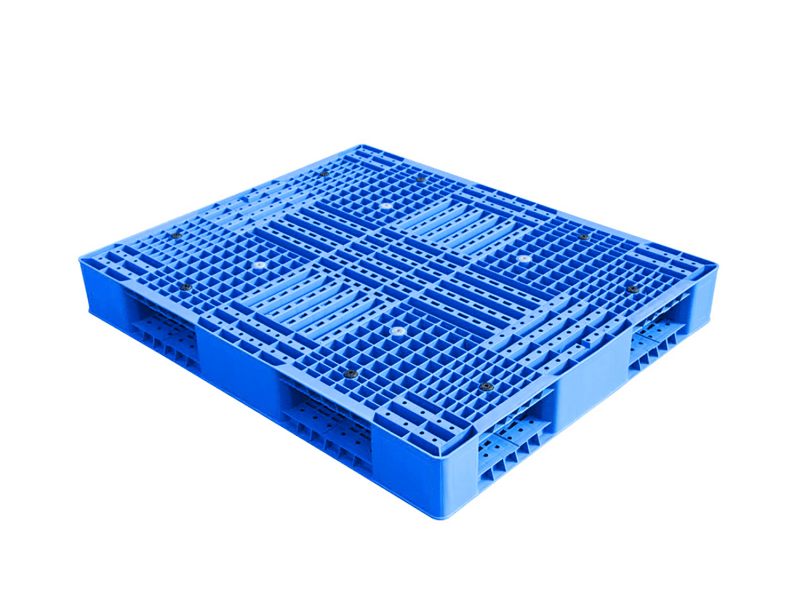 blue vented reversible plastic pallet